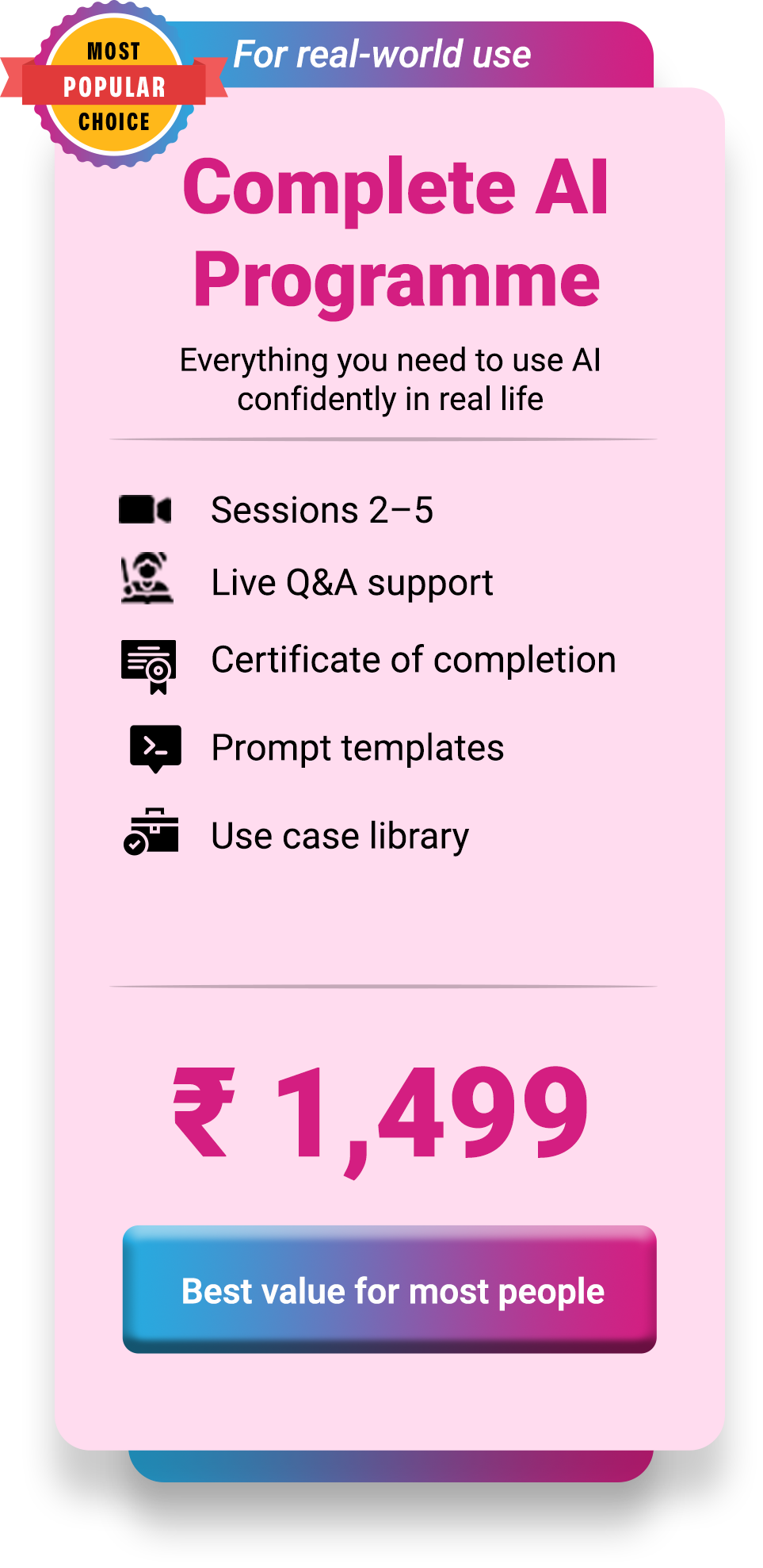 Complete AI Programme - ₹1,499