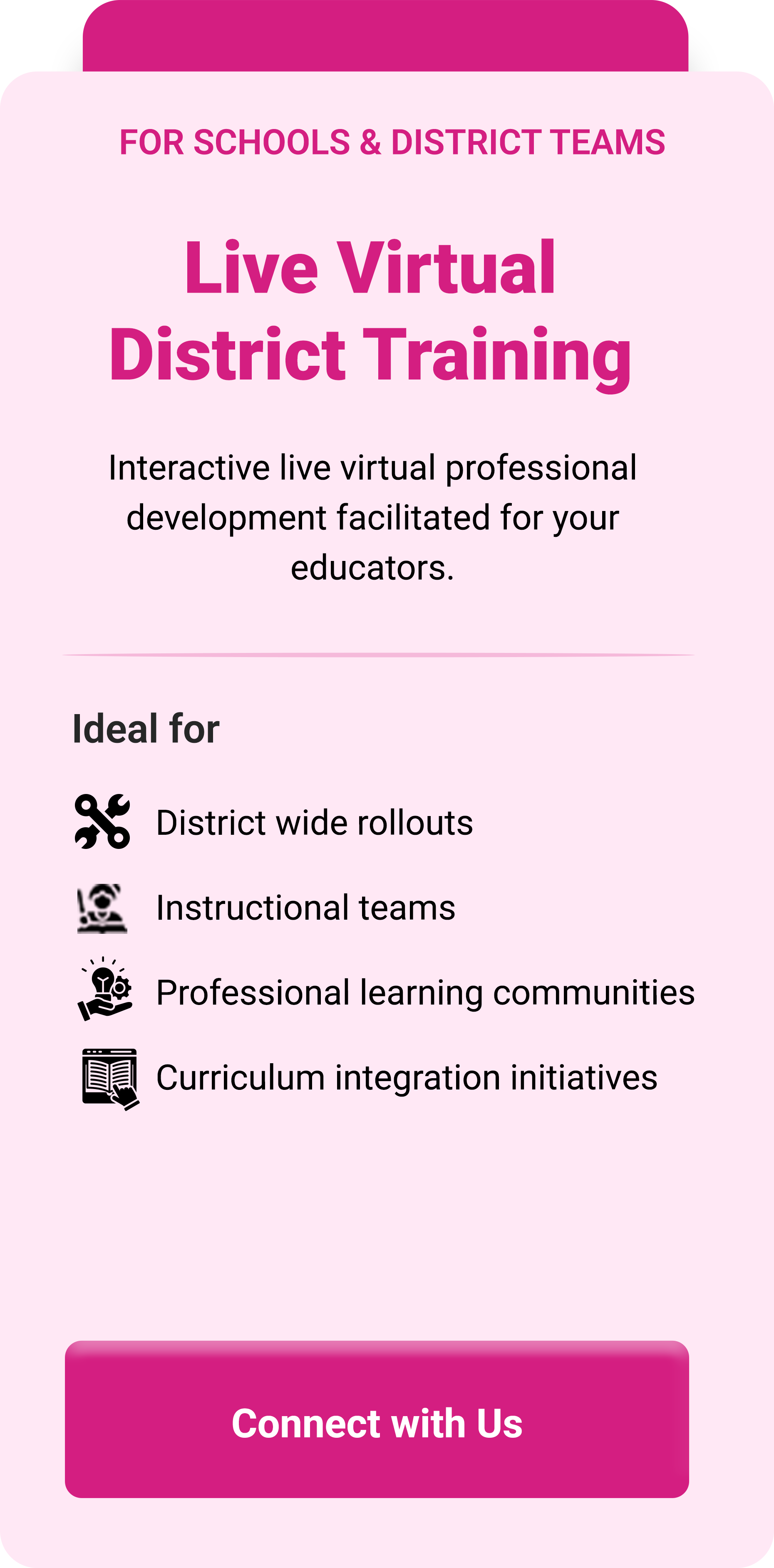 Live Virtual District Training